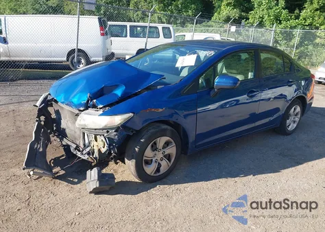 2014 Honda Civic Lx z USA, uszkodzony, nr VIN 2HGFB2F58EH556886